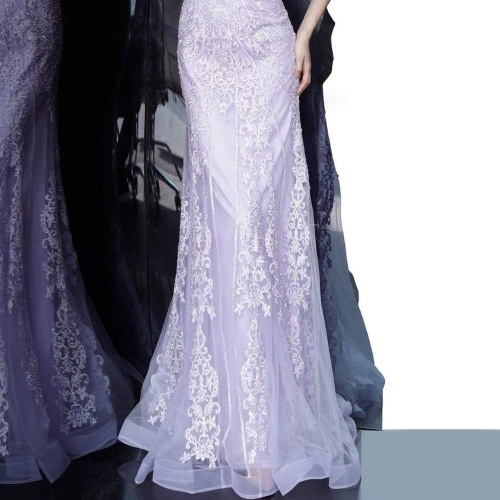 Jovani- Embroidered Lace Corset Mermaid JVN02012SC - Picture 3 of 3
